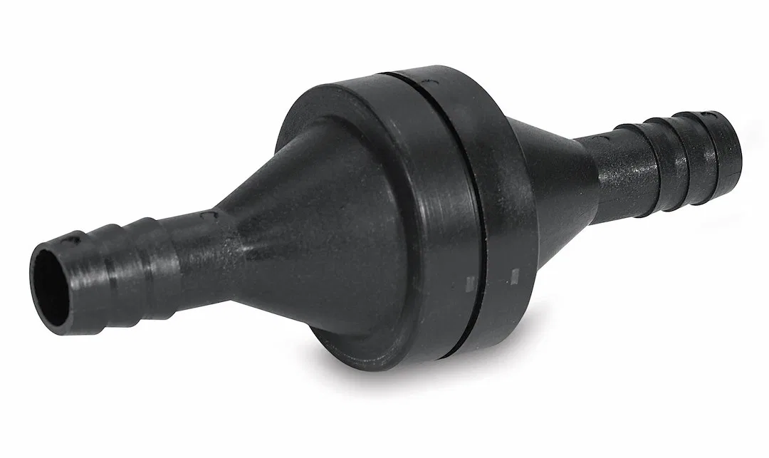 340-001 – SHURFLO Fresh Water Check Valve, Uni-Directional 1/2 Inch Hose Barb Fitting Holds Up To 100 PSI Reverse Flo...